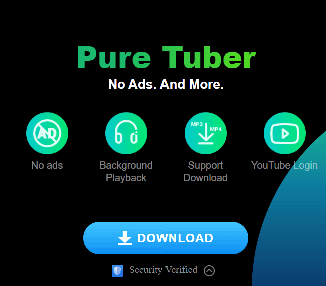 PURETUBER an alter to YouTube without any painful Ads