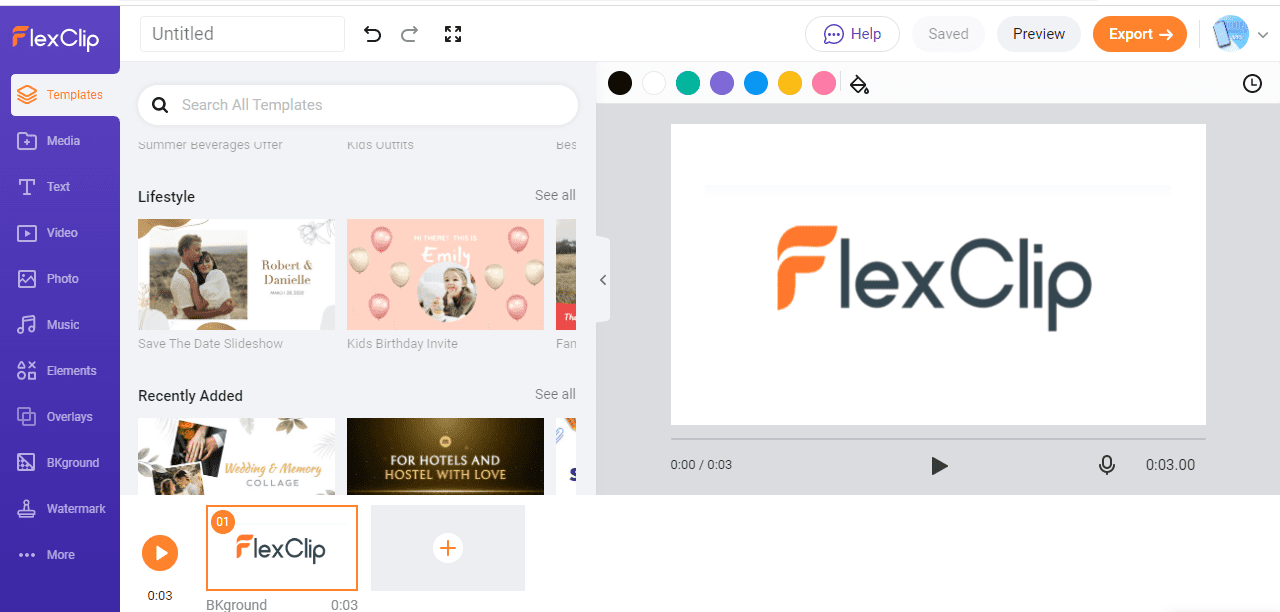 flexclip key features