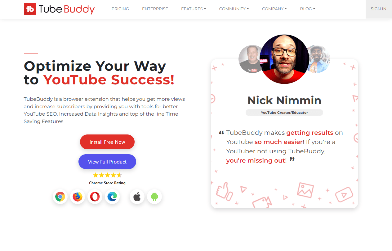 tubebuddy front 